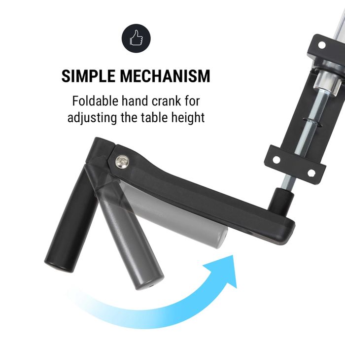 Ръчно регулируемо бюро OneConcept Multidesk (73–123 см) - Перфектно!