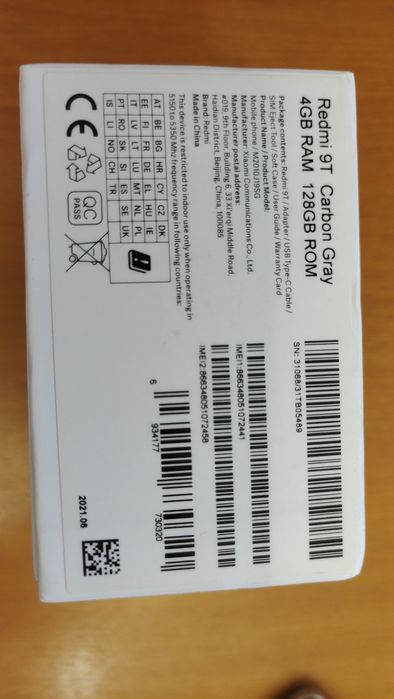 Xiaomi Redmi 9T (батарея 6000 мАч)