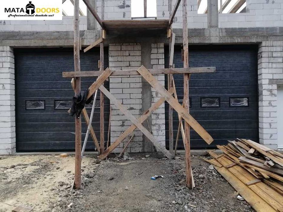 Usa L4xH4 antracit. Usi garaj/hale/rezidentiale/industriale/sectionale