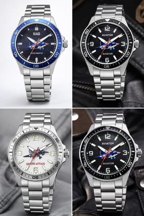 Ерлерге арналған сағат авиация стилі