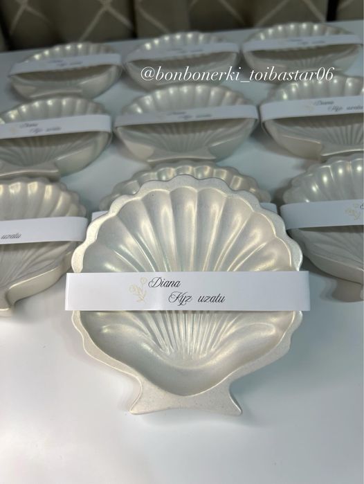 Бонбонерки из гипса ракушка