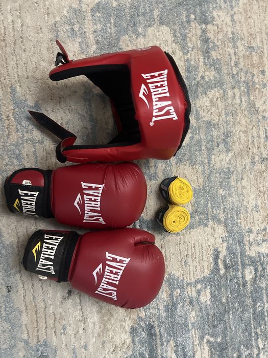 Бокс набор б/у EVERLAST,чистый без запаха