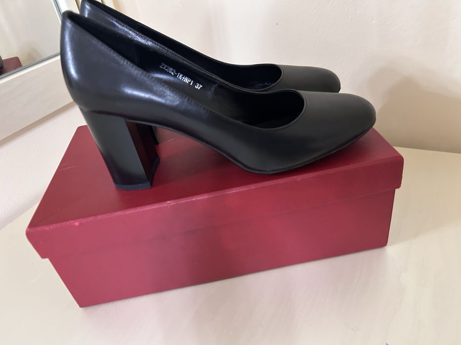 Туфли кожанные черные