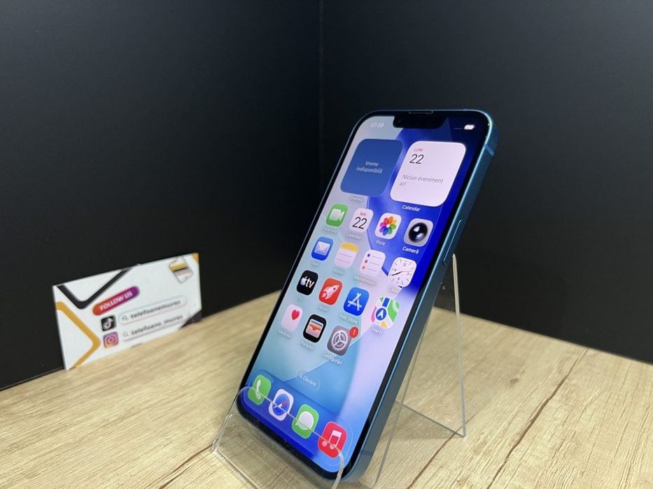 iPhone 13 128Gb Blue Second-Hand 3 ani garanție, Telefoane Mures