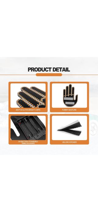 Semn led cu 3 gesturi