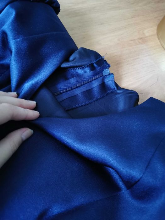 Rochie medie bleumarin