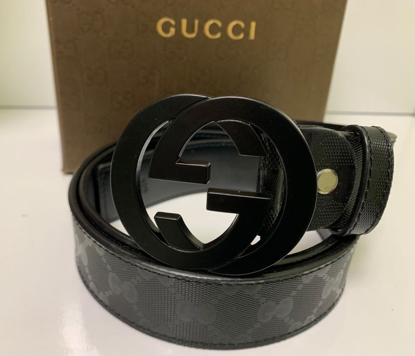 Нови кожени колани с кутия Gucci с дължина 110 и 120см
