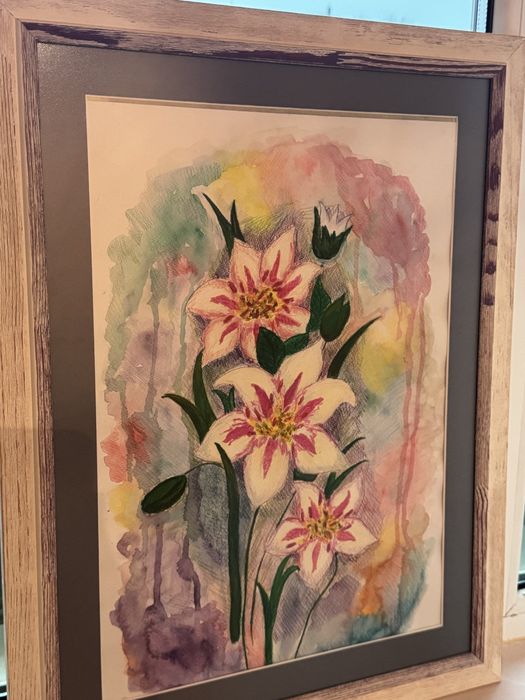 “Дъхът на пролетта” Картина с акварелна техника