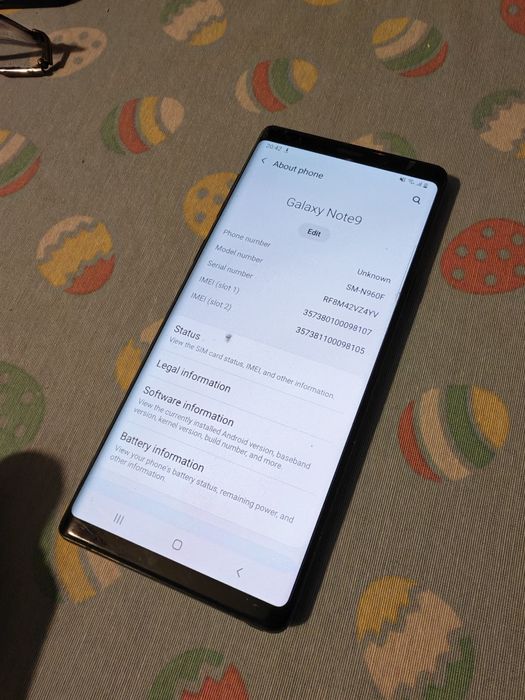 Samsung note 9 128gb