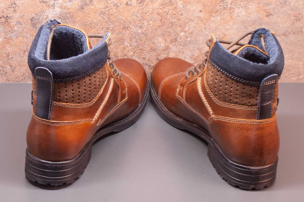 Маркови мъжки боти от естествена кожа номер 41