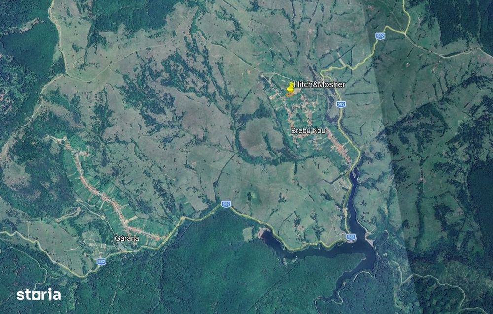 Teren intravilan 3.939 mp Brebu Nou–Trei Ape, la poalele Munților Seme