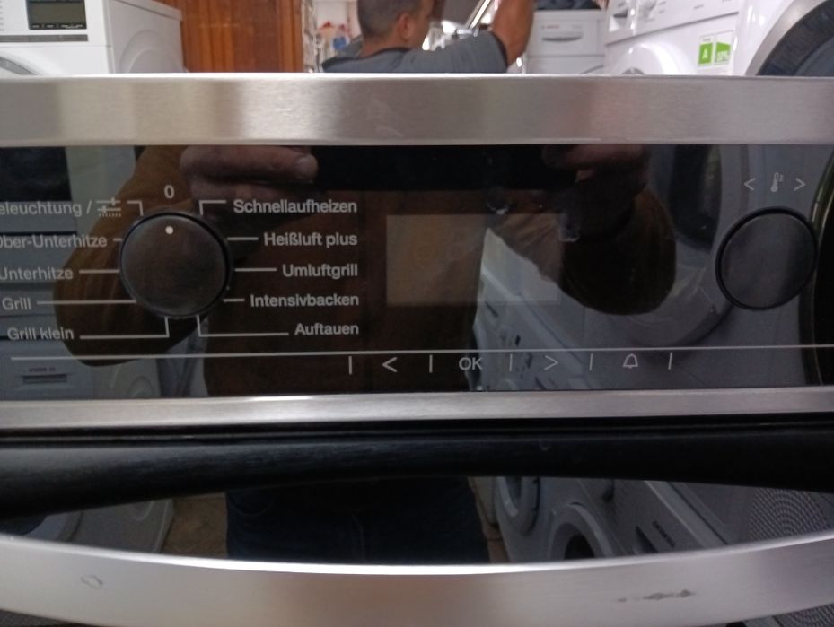 Иноксова печка за вграждане с керамичен плот Миеле Miele Made in Germany 2 години Гаранция!