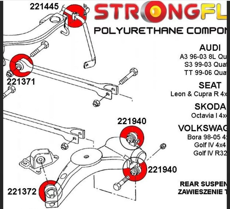 Bucsa poliuretan:Golf4,A3,TT,Octavia...4x4,posibilitate expediere cole