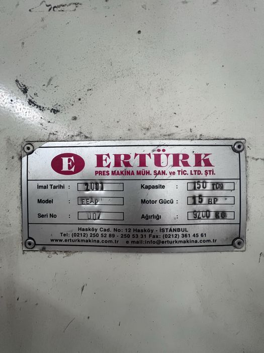 пресс механическый штамп 150 тонна механическый