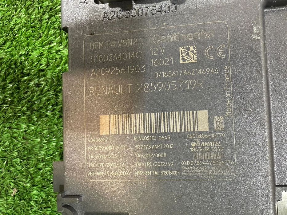 CONTACT SI START RENAULT CLIO 4 1.2 BENZINA 2016 COD OEM A2C30075500 285905719R 2012-2018