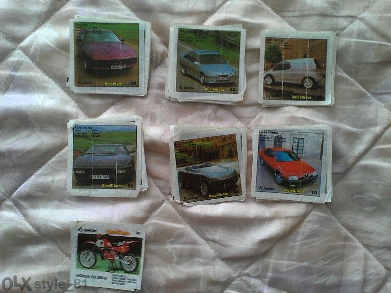 Продавам картинки от дъвки Bombibom