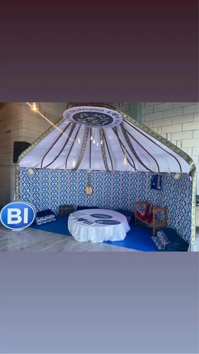 Полу Юрта.Жарты киіз уй