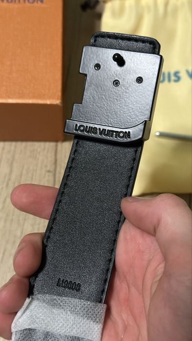 Curea Louis Vuitton Neagra Premium Piele Naturala