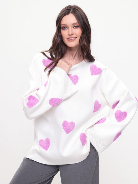 Свитер оверсайз вязанные новые