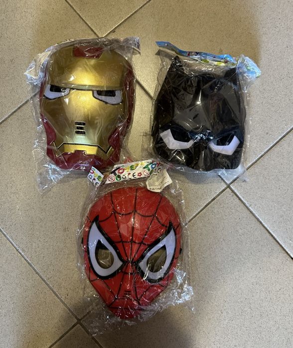 Светеща маска на Спайдърмен/Батман/Железния човек