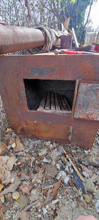 Печь для бани с баком