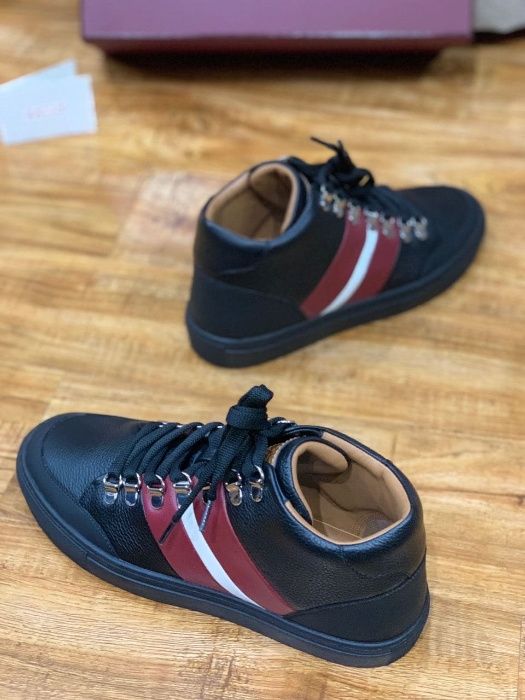 Bally  мужские кожаные high-top кеды РАЗМЕР 40