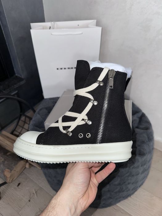 Rick Owens Lido DRKSHDW Hexa High Black Milk