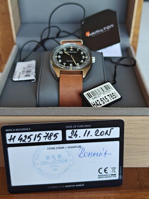 Ceas Hamilton Khaki Aviation Pilot Pioneer Mechanical