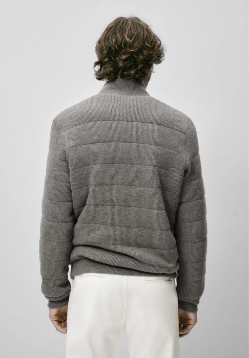 Cardigan matlasat Massimo Dutti, reversibil