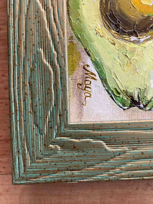 2 миниатюри с плодове- маслени бои , рамкирани