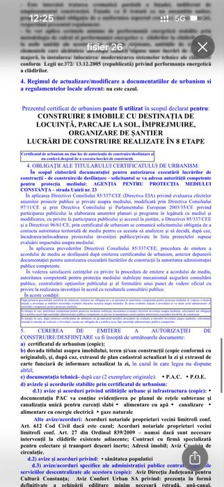 TEREN 1.000 mp cu CU – Aprobat pentru 8 LOCUINȚE | CONSTANȚA