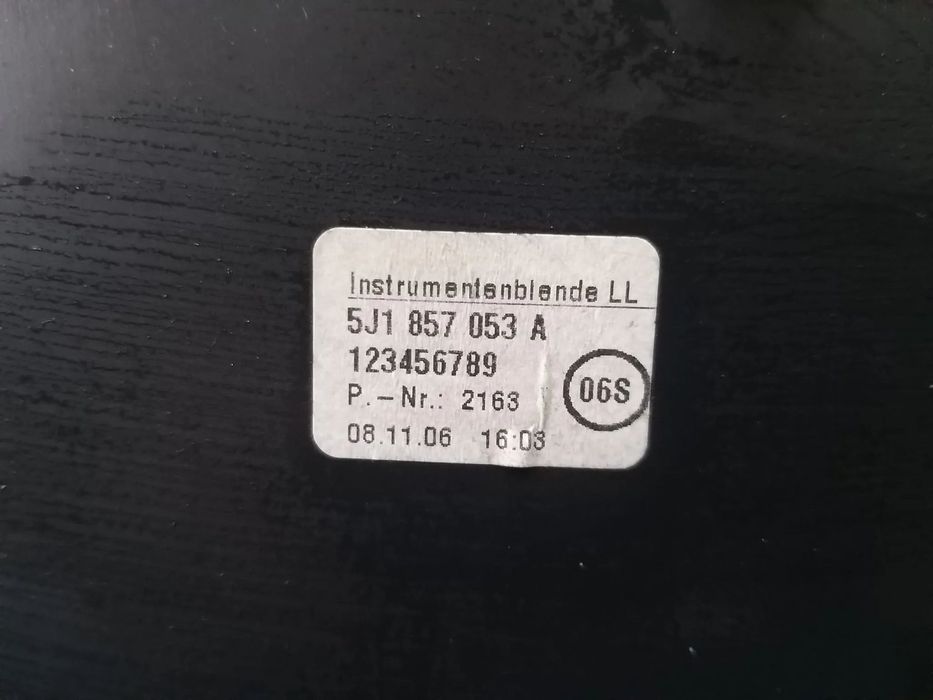 Ornament rama ceasuri bord skoda fabia 2 5j1857053a