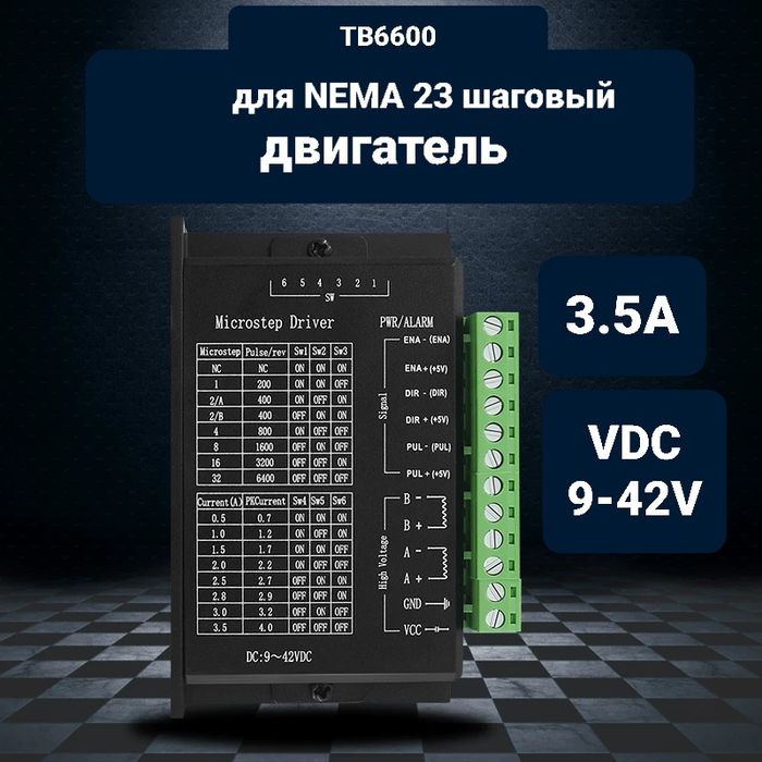 Шаговый драйвер. Шаговый двигатель.  NcStudio.  Mach 3. ЧПУ. CNC.