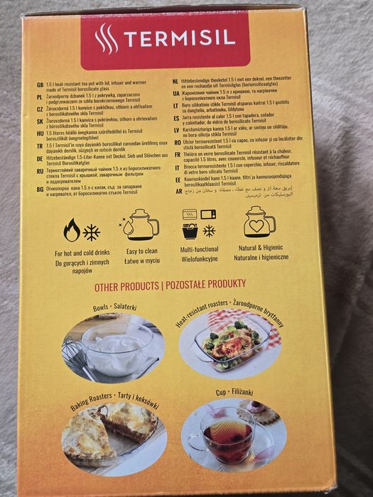 Ceainic cu încălzitor Termisil Essence, 1,5 l, nou