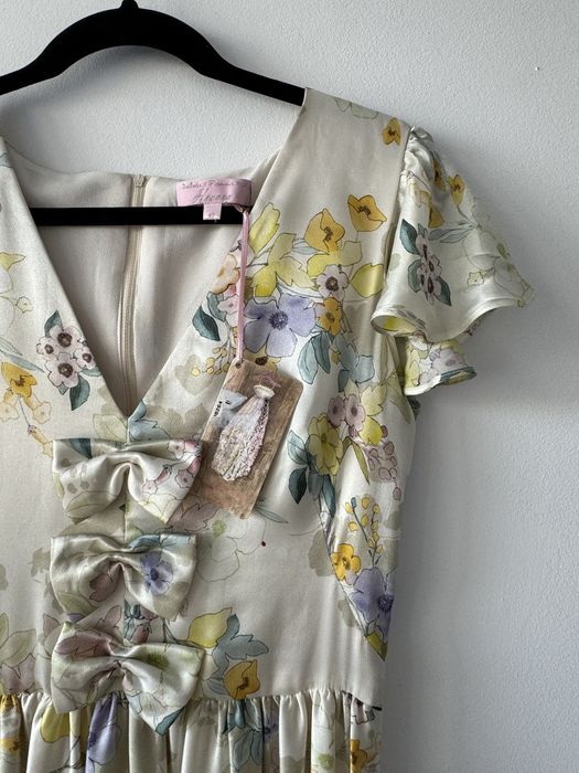 Rochie matase floral 40