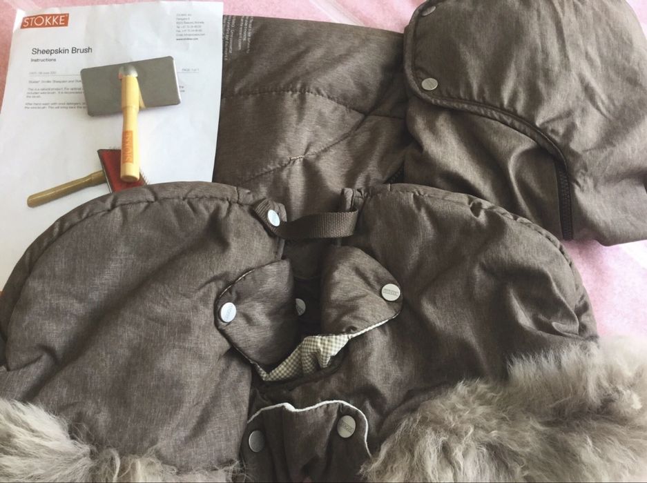 Stokke Xplory Trailz зимен сет рядък модел кафяв nougat brown кожа