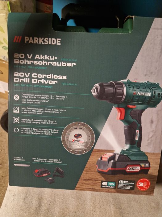 Винтоверт 20V  в комплекта  с батерия и зарядно.
