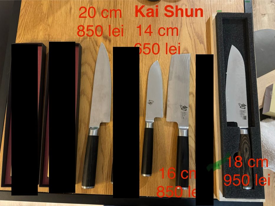 Set cutite japoneze - Zwilling Miyabi, Kai Shun, Global, Kramer