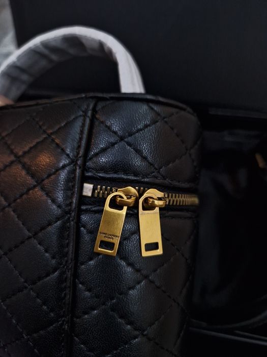 Saint Laurent Gaby Vanity Bag in Lambskin Black