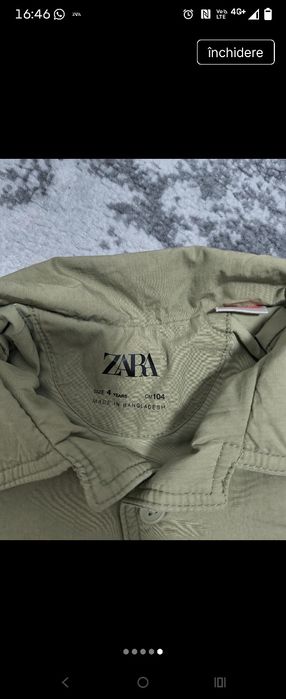 Geaca Zara  104 marimea