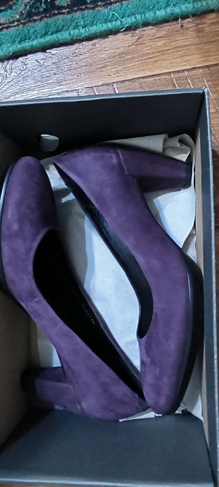 Замшевые туфли ecco