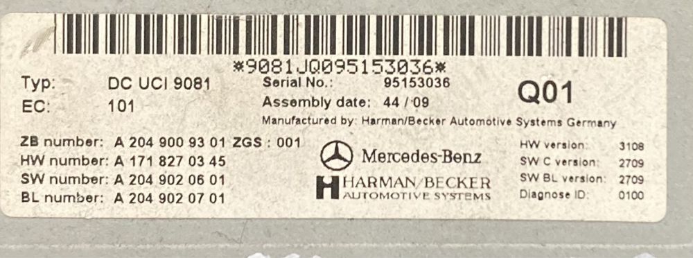 Mercedes w221 face Модул Мултимедия