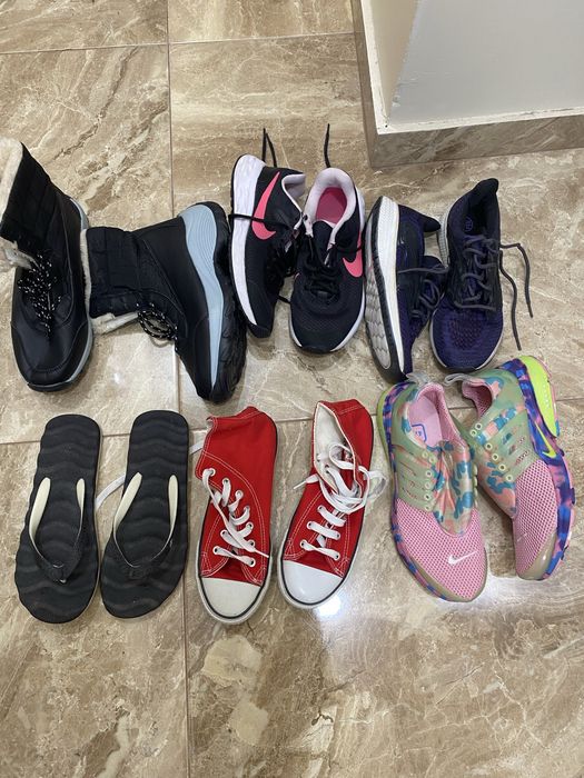 Сандали и маратонки 35 и 36 номер nike zara timberland skechers