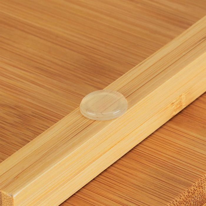 Platou servire aperitive si vin bambus suport sticle pahare 26x40x33cm