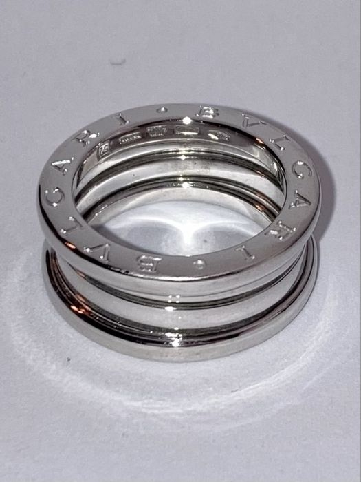 Inel aur alb 18kt.BULGARI B01.