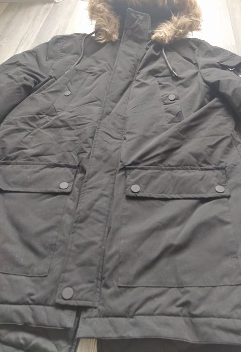 Чисто ново мъжко яке парка Mark New York by Andrew Marc черно М L