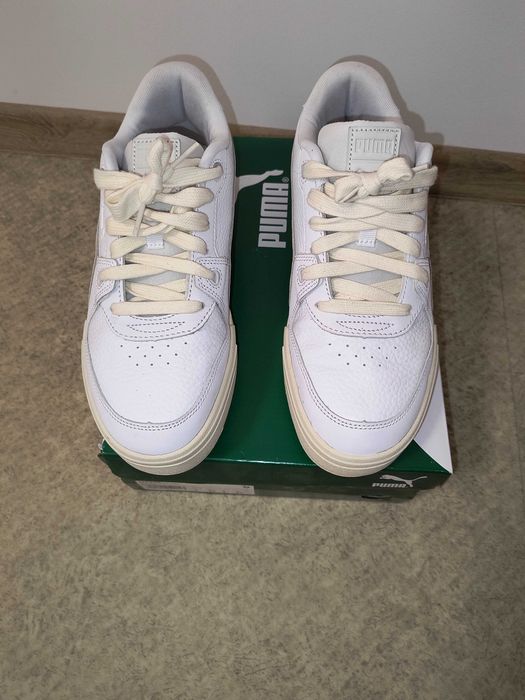 Кецове PUMA цвят бял+слонова кост