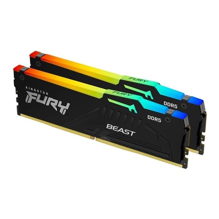 Memorie Kingston FURY Beast Black RGB EXPO, 64GB (2x32GB) DDR5, 6000MT/s, CL36