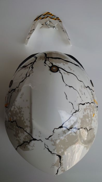 Индуру Крос мото ATV каска MADHEAD 1150 gr.  XXL 64 - M.L.XL. FOX очил