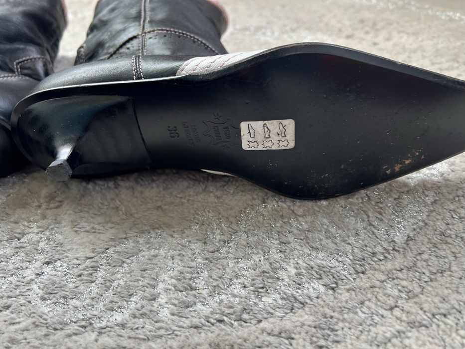 Дамско ботуши естествена кожа.